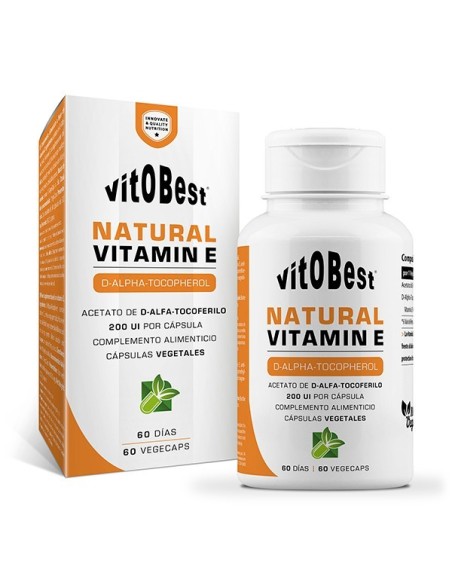 Natural Vitamin E 60 cápsulas de Vitobest