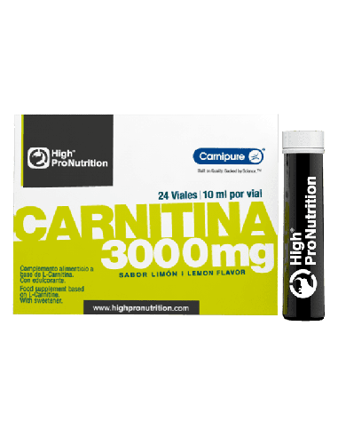 L-Carnitina 3000 24 Viales Limón de High Pro Nutrition