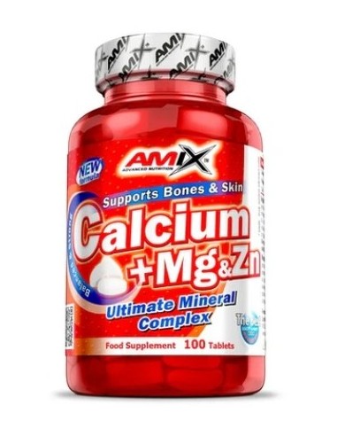 Calcio + Magnesio & Zinc 100 tabletas de Amix