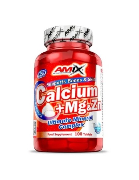 Calcio + Magnesio & Zinc 100 tabletas de Amix