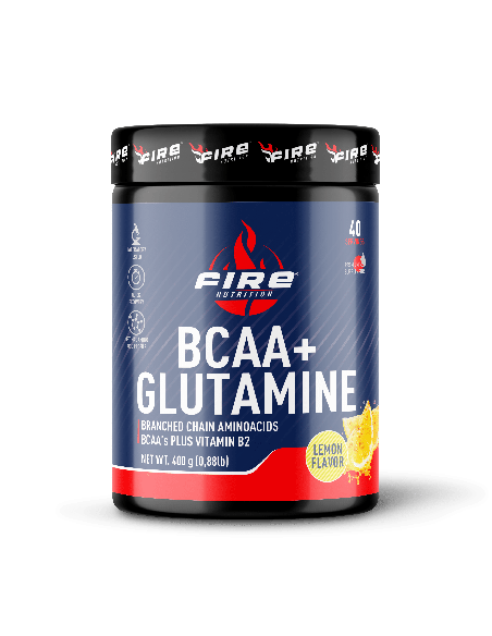BCAA + Glutamine Limón 400 g de Fire Nutrition