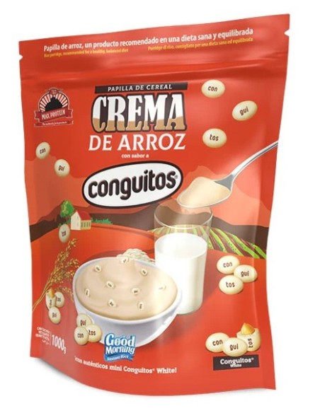 CREMA DE ARROZ Good Morning 1Kg Conguitos de Max Protein