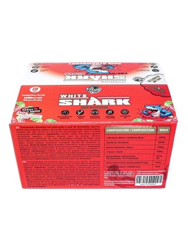 White Shark Shots 60ml x20 de Old School Nutrition