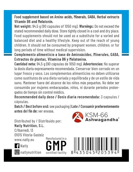 ZMA Elite Pro 90 Cápsulas de Natly