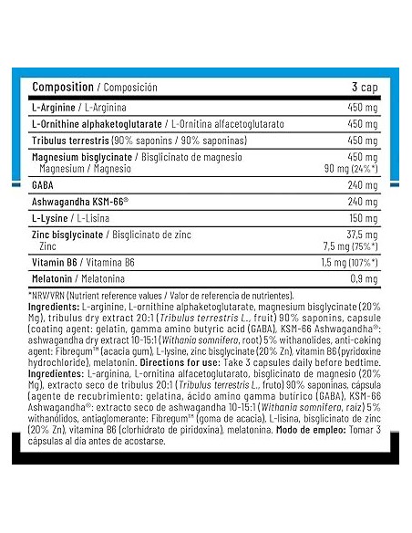 ZMA Elite Pro 90 Cápsulas de Natly