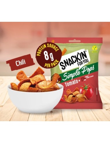 Snack'in Simple Pops Tomato Spicy 35g de Snack´in For You