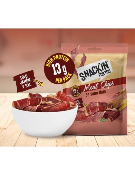 Snack'in  Meat Chips Jamón Serrano 20g de Snack´in For You