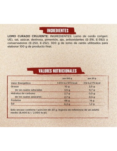 Snack'in Meat Chips Spanish Lomo 20g de Snack´in For You