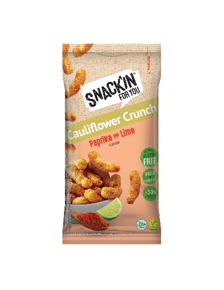 Cauliflower Puffs Paprika and Lime 80g de Snack´in For You