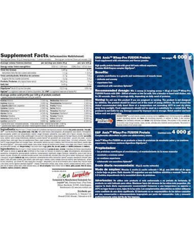 Whey Pro Fusion Protein 4Kg