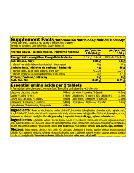 M.A.P Muscle Amino Power 60 chewables de Amix