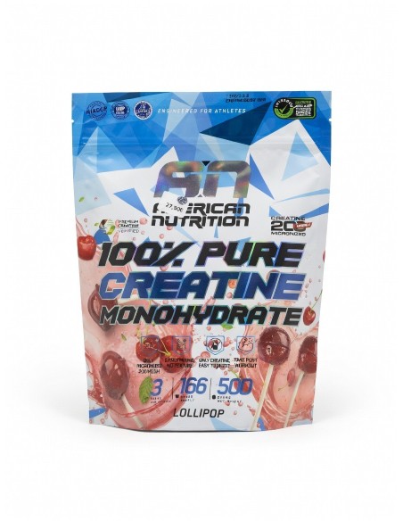 100% Creatine Monohydrate 500g 200 Mesh de American Nutrition