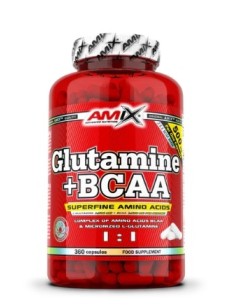 Glutamina + BCAA 360 caps de Amix