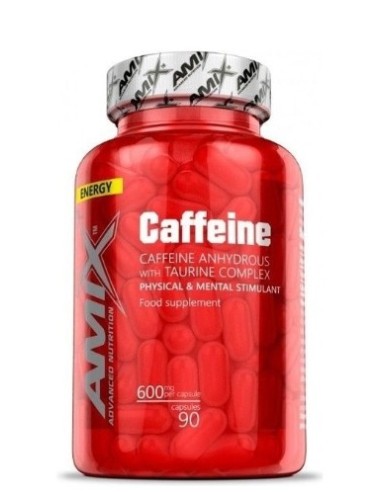 Cafeína 200 mg con Taurina 90 caps de Amix