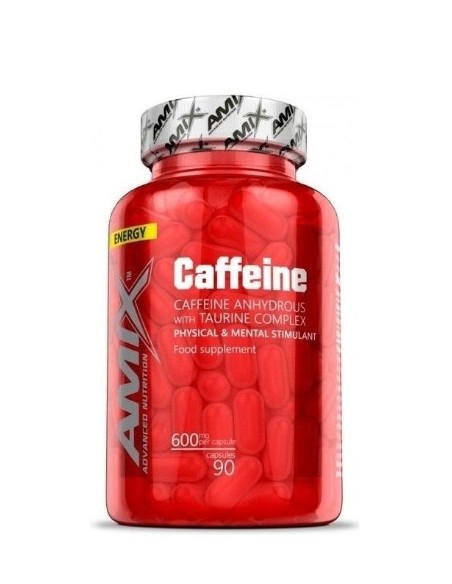 Cafeína 200 mg con Taurina 90 caps de Amix