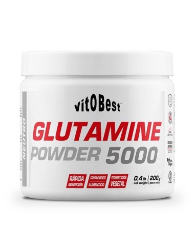 Glutamine powder 5000 200g de Vitobest