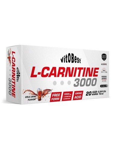 L-Carnitine 3000 20 Viales de Vitobest