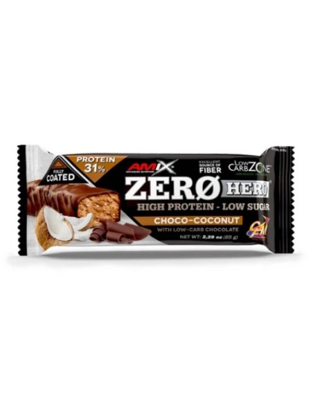 Barrita proteica Zero Hero Protein Bar 65g de Amix
