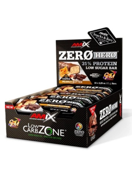 Barrita proteica Zero Hero Protein Bar 65g de Amix