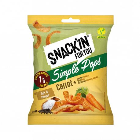 Snack'in Simple Pops Zanahoria 40g