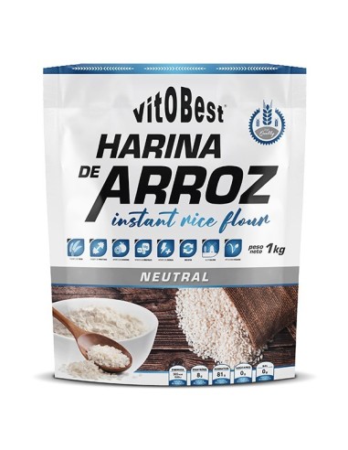 Harina de Arroz 1kg Neutra de Vitobest