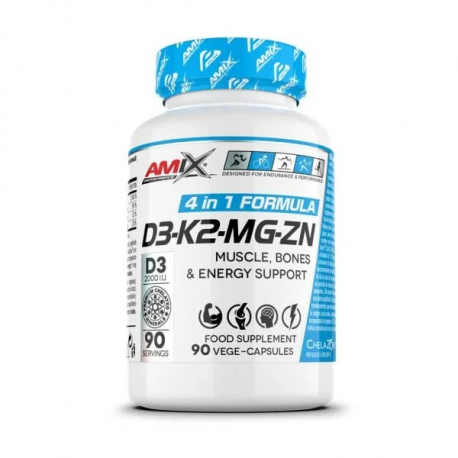 Vitaminas y Minerales D3 - K2 - MG - ZN 90 VCaps