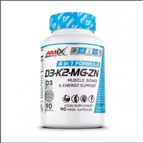 Vitaminas y Minerales D3 - K2 - MG - ZN 90 Vege-Caps