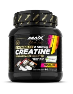 Creatina Creapure Masticable 60 Tabletas de Amix Black Line