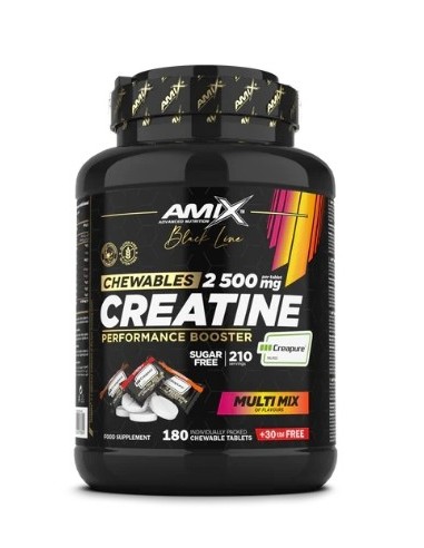 Creatina Creapure Masticable 180 Tabletas + 30 Gratis de Amix