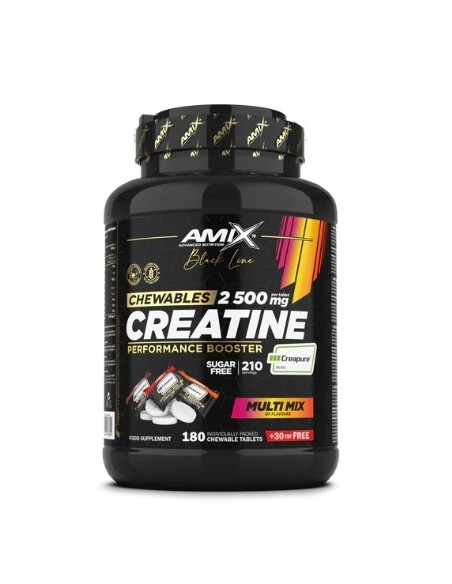 Creatina Creapure Masticable 180 Tabletas + 30 Gratis de Amix