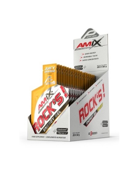 Rock´s Gel Energetico sin Cafeina 20x32g de Amix
