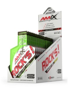 Rock´s Gel Energético con Cafeína 20x32g de Amix