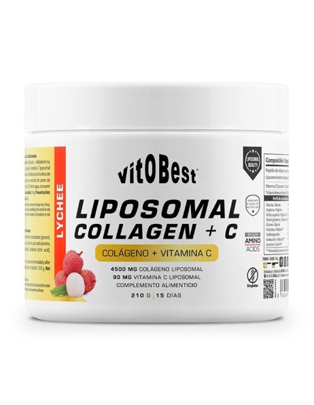 Liposomal Collagen+C Lychee 210g de Vitobest