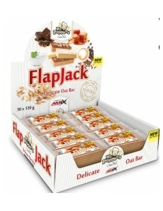 Barrita Flap Jack Oat Bar 30x120g de Amix Mr. Poppers