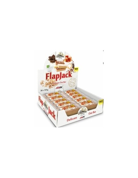 Barrita Flap Jack Oat Bar 30x120g de Amix Mr. Poppers