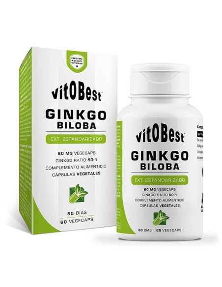 Ginkgo Biloba 60 Cápsulas de Vitobest